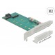 Карта PCI Express x4 Delock към 1x M.2 Key B + 1x M.2 NVMe M.2 Key M, Low Profile