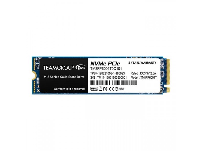 SSD Team Group MP33, M.2 2280 1TB PCI-e 3.0 x4 NVMe