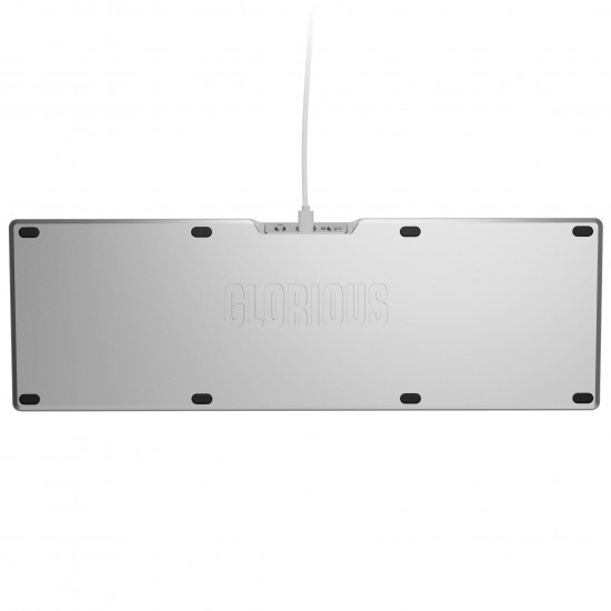 Геймърска механична клавиатура Glorious GMMK 3 Pro 100% Silver - Fox Linear Switches