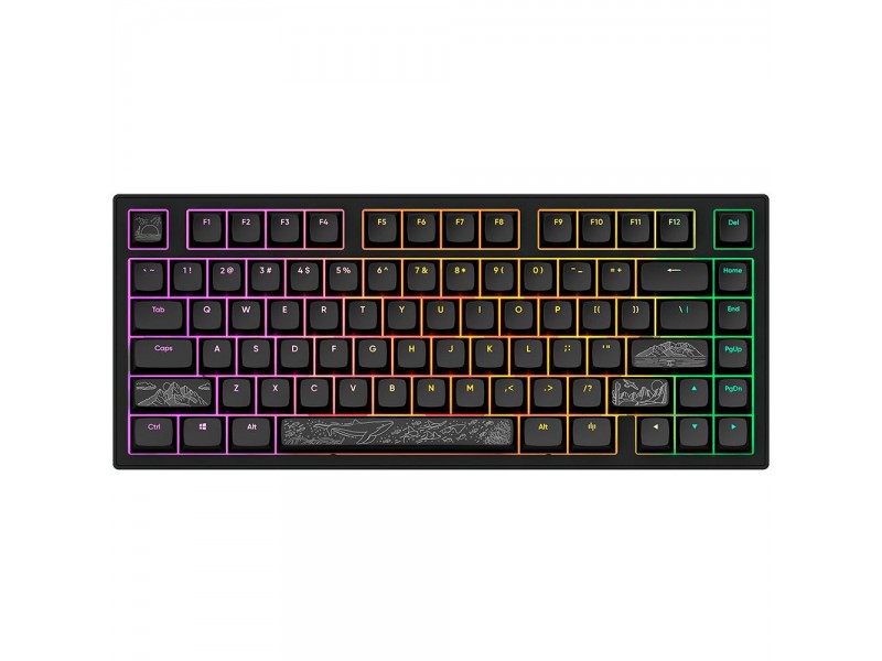 Геймърскa механична клавиатура Dark Project ALU81A Terra Nostra Black RGB