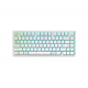 Геймърскa безжична клавиатура Dark Project ALU81A Terra Nova White RGB