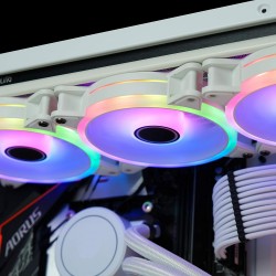 Комплект вентилатори EZDIY-FAB Moonlight White RGB PWM 120mm - 3 Pack Комплект вентилатори EZDIY-FAB Moonlight White RGB PWM 120mm - 3 Pack