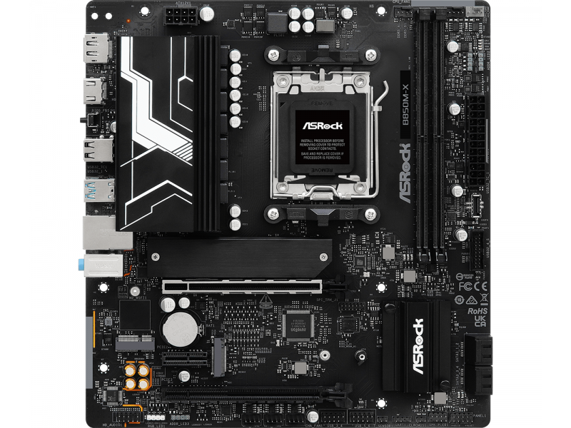 Дънна платка ASRock B850M-X socket AM5