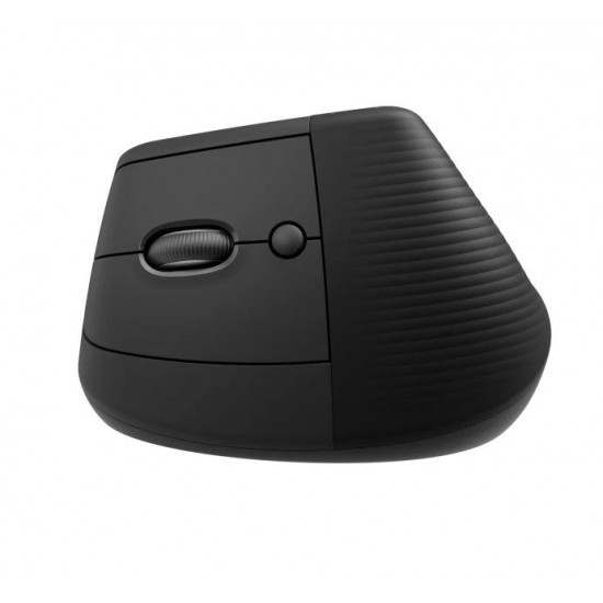 Безжична Мишка Logitech Lift Left Vertical, Ергономична, Графит