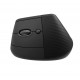 Безжична Мишка Logitech Lift Left Vertical, Ергономична, Графит