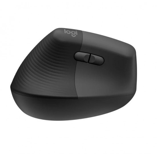 Безжична Мишка Logitech Lift Left Vertical, Ергономична, Графит