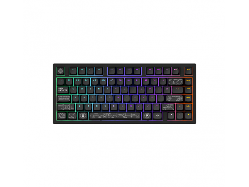 Геймърскa безжична клавиатура Dark Project ALU81A Terra Nova Black RGB