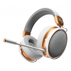 Геймърски безжични слушалки Dark Project Sono Wireless - White/Gold