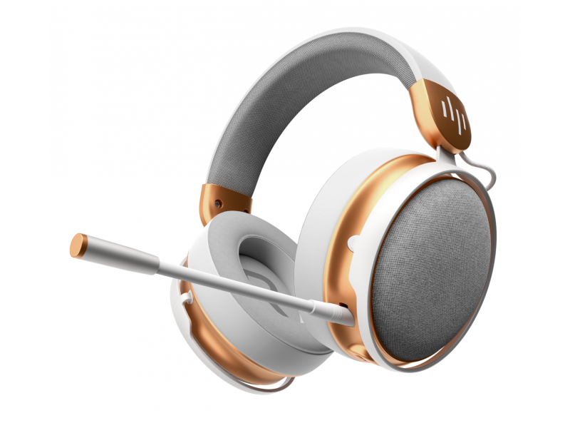 Геймърски безжични слушалки Dark Project Sono Wireless - White/Gold