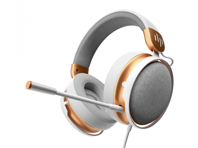 Геймърски слушалки Dark Project Sono Wired - White/Gold