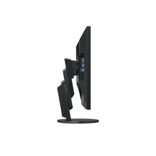 Монитор EIZO FlexScan EcoView Ultra-Slim EV2456-BK, IPS, 24.1 inch, Wide, WUXGA, D-Sub, DVI-D, HDMI, DisplayPort, Черен 