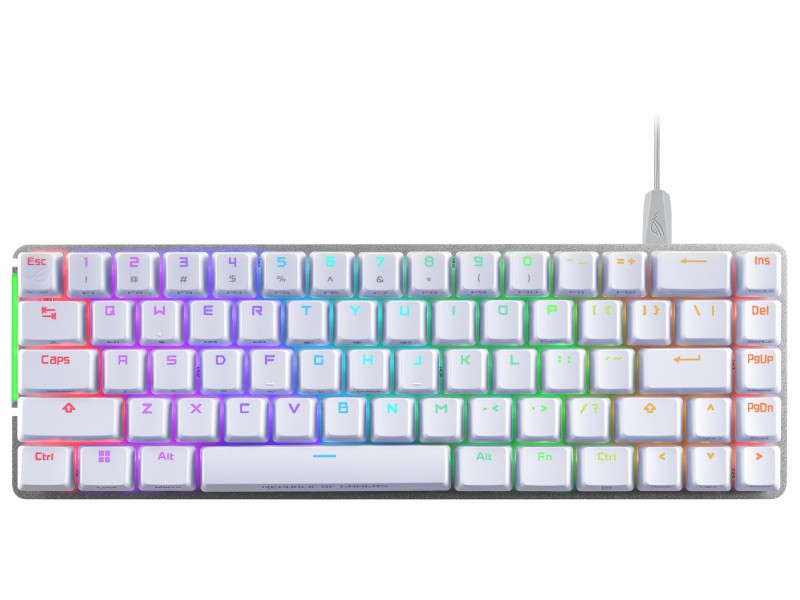 Геймърска Механична Клавиатура ASUS ROG Falchion Ace - Бяла