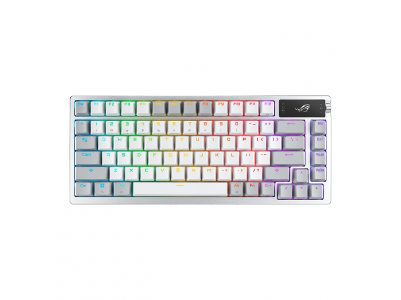 Геймърска безжична Клавиатура ASUS ROG Azoth - Moonlight White