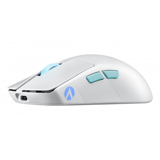 Геймърска безжична мишка ASUS ROG Harpe Ace Aim Lab Edition - White