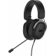 Геймърски слушалки ASUS TUF Gaming H3 Gun Metal, 7.1 Virtual Surround Sound