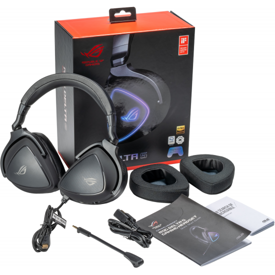 Геймърски слушалки ASUS ROG Delta S, USB-C, Aura Sync RGB