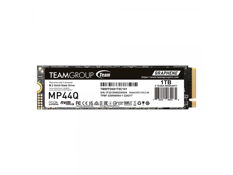 SSD Team Group MP44Q, M.2 2280 NVMe, 1TB, PCI-e 4.0 x4
