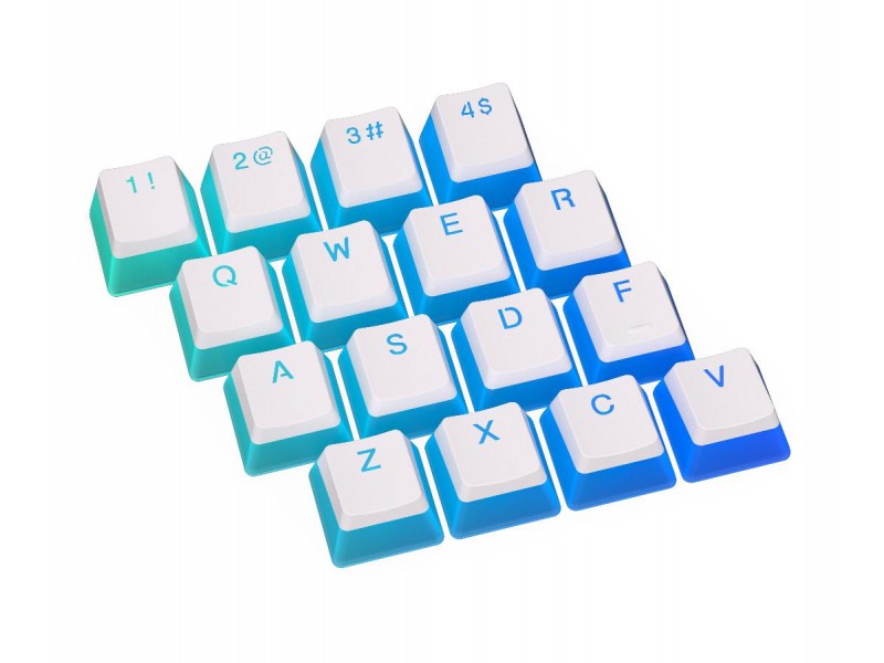 Капачки за механична клавиатура ENDORFY - 124 бр PBT - Onyx White