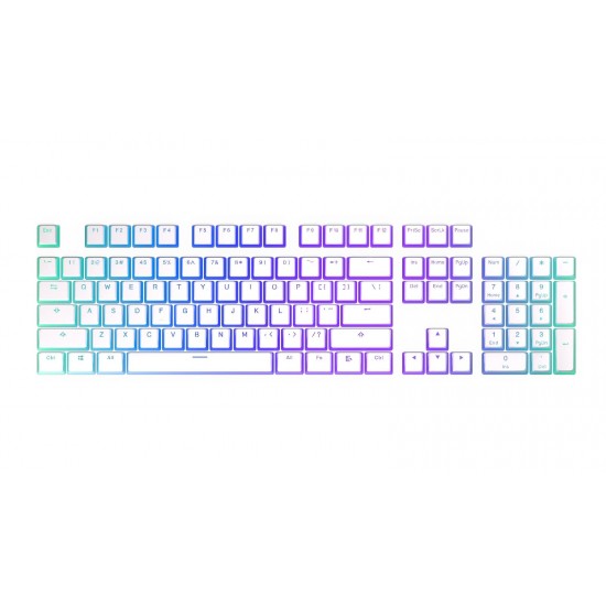 Капачки за механична клавиатура ENDORFY - 124 бр PBT - Onyx White