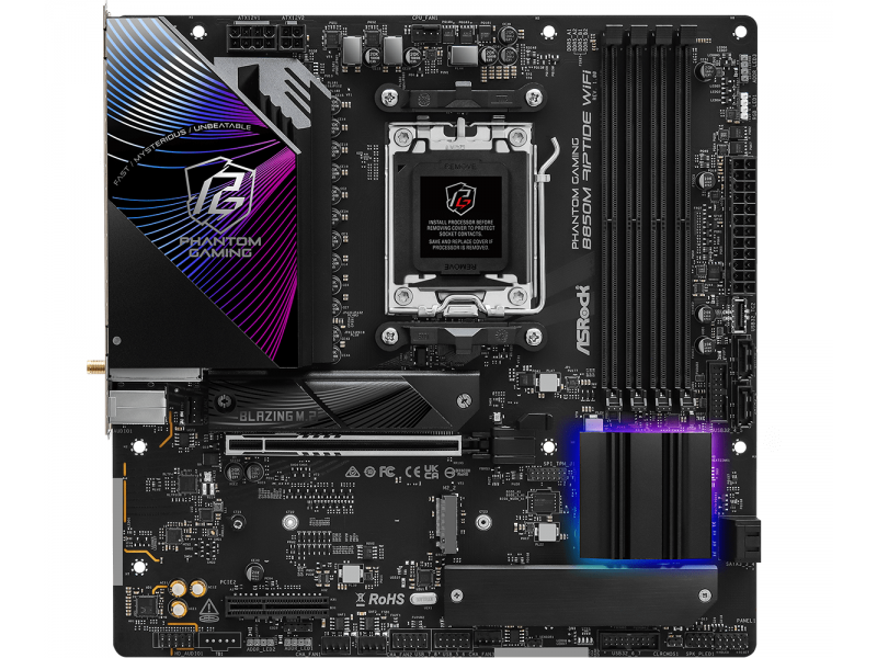Дънна платка ASRock B850M RIPTIDE WIFI7 socket AM5
