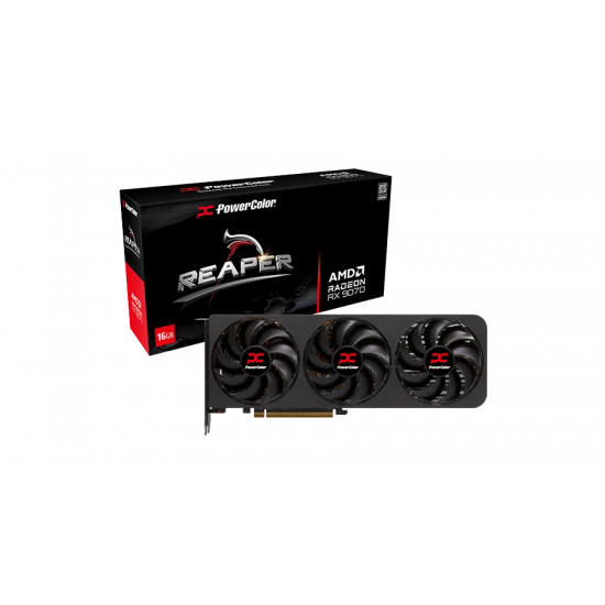 Видео карта PowerColor Radeon RX 9070 Reaper 16GB GDDR6