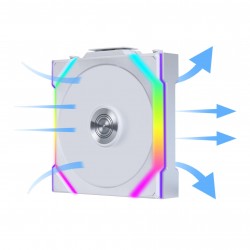 Вентилатор Lian Li UNI FAN SL Wireless ARGB PWM - 120 mm Бял Вентилатор Lian Li UNI FAN SL Wireless ARGB PWM - 120 mm Бял