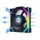 Вентилатор Lian Li UNI FAN SL Wireless LCD Reverse Blade ARGB PWM - 120 mm Черен