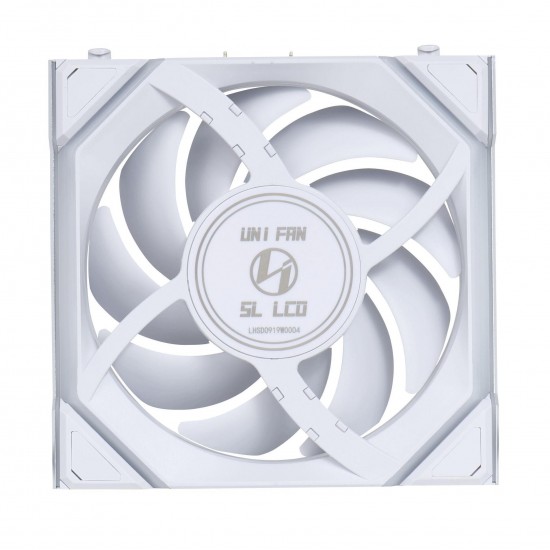 Вентилатор Lian Li UNI FAN SL Wireless LCD Reverse Blade ARGB PWM - 120 mm Бял