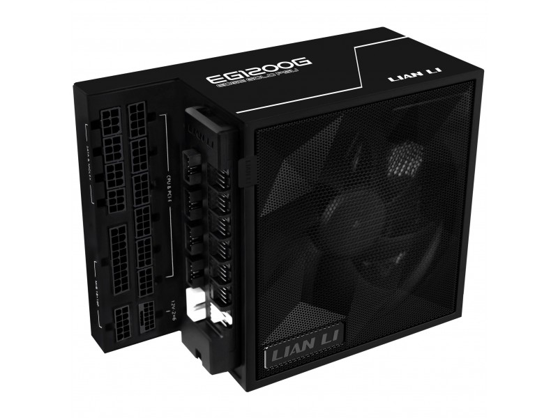 Захранващ блок Lian Li EDGE 1200W 80+ Gold PCIe 5.1, ATX 3.1 - Черно