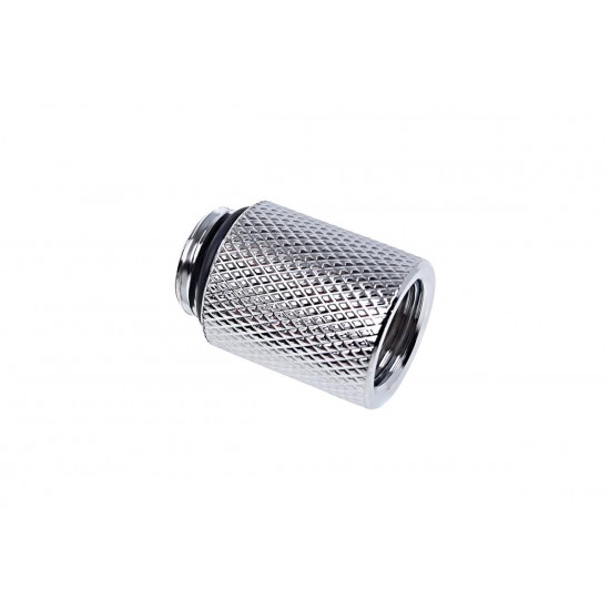 Удължител Alphacool Eiszapfen, 20 mm, G1/4 външна към G1/4 вътрешна резба, Сребрист
