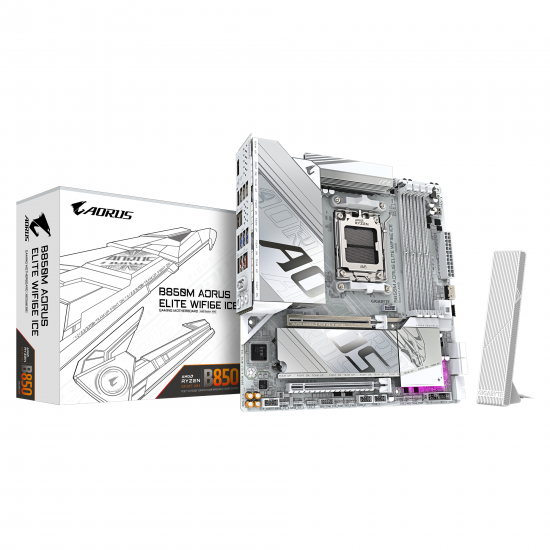 Дънна платка GIGABYTE B850M AORUS ELITE WIF6E ICE socket AM5