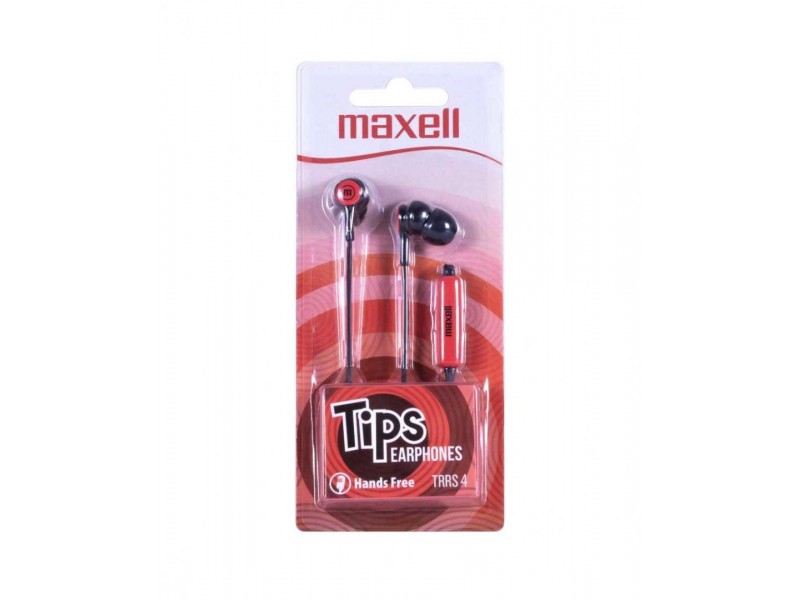 Слушалки тапи с микрофон MAXELL IN-TIPS RED