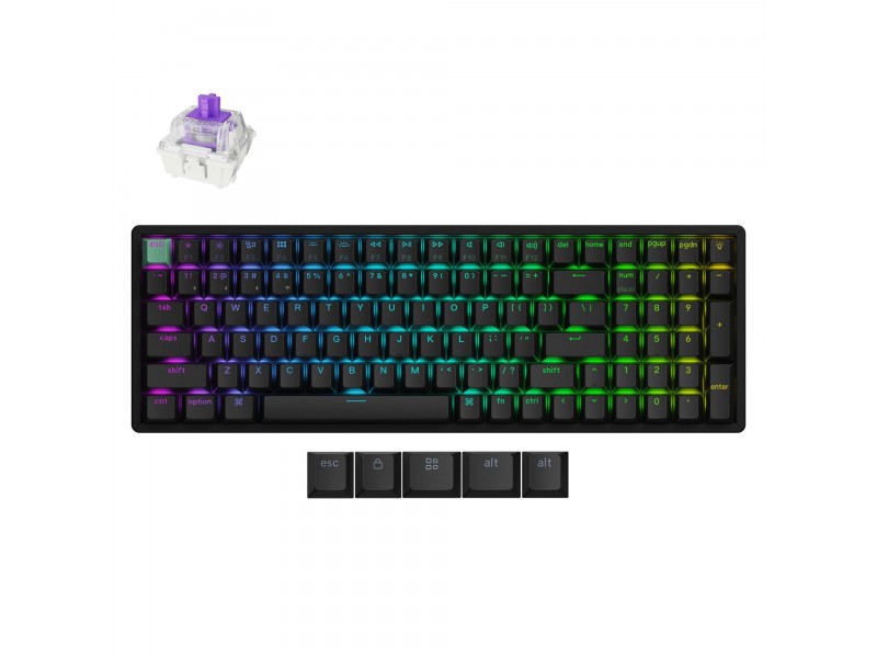 Геймърска механична клавиатура Keychron K4 HE Standard Edition - Wireless, Full Size