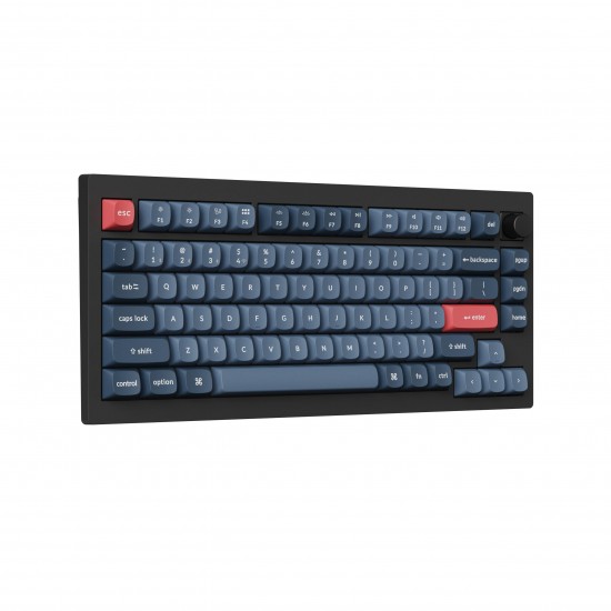 Механична клавиатура Keychron V1 MAX QMK 75% Carbon Black - Wireless
