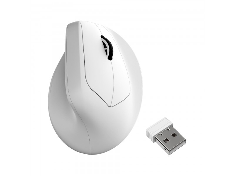 Ергономична мишка Keychron M5 Wireless 8K - White