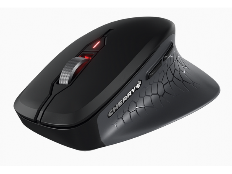 CHERRY Stream ергономична безшумна мишка Comfort, 6 бут, 4000dpi, черна