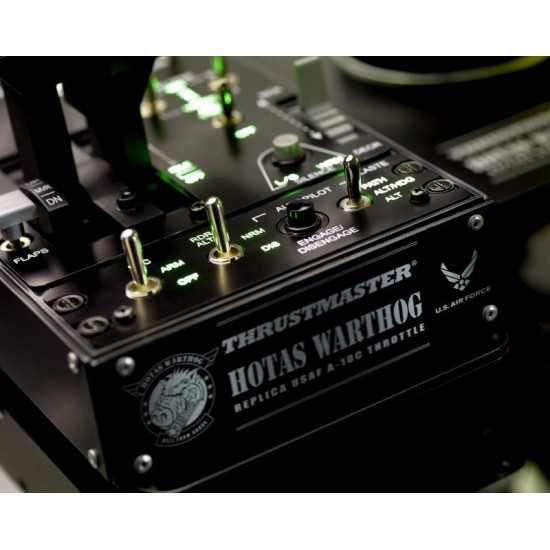 Джойстик и контролен панел,  авиосимулатор Thrustmaster HOTAS Warthog  за PC, Черен
