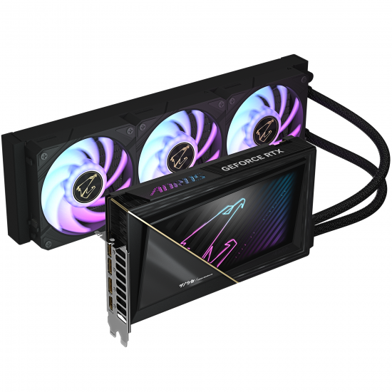 Видео карта GIGABYTE AORUS RTX 5090 XTREME WATERFORCE 32GB GDDR7