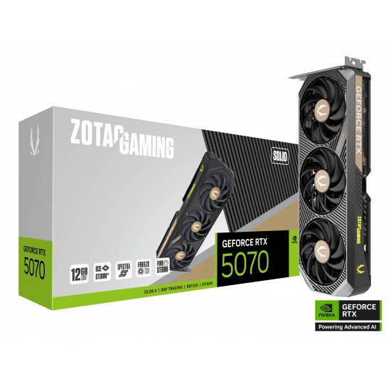Видео карта ZOTAC GAMING RTX 5070 Solid 12GB GDDR7