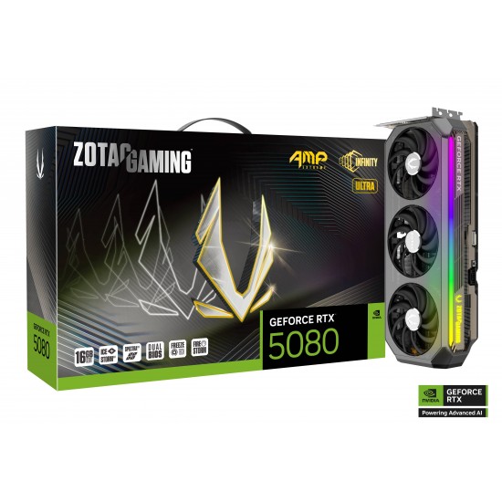 Видео карта ZOTAC GAMING RTX 5080 AMP Extreme Infinity Ultra 16GB GDDR7