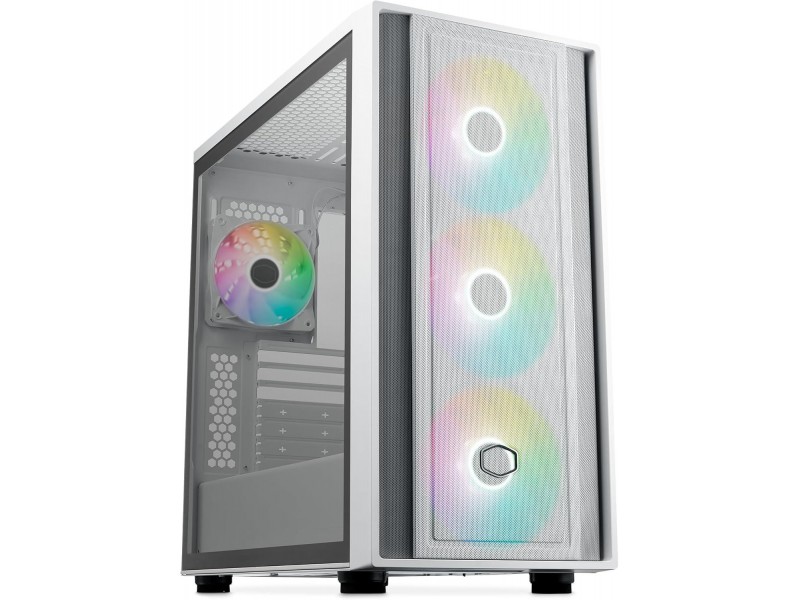 Кутия CoolerMaster MasterBox 600 - White ARGB