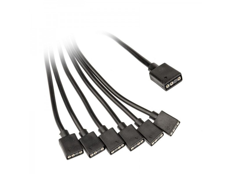 Кабел 1-6 сплтиер Kolink ARGB, 3 Pin 5V, 30 cm