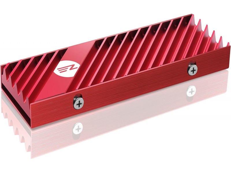 M.2 Heatsink EZDIY-FAB за NVMe SSD диск - Червен