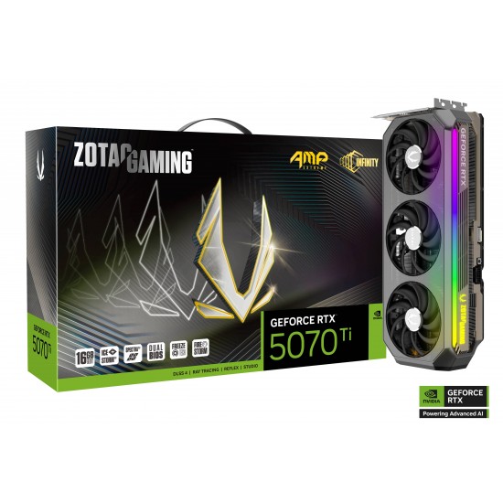 Видео карта ZOTAC GAMING RTX 5070 TI AMP Extreme INFINITY 16GB GDDR7