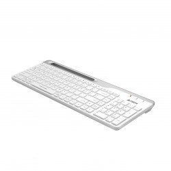 Wireless Keyboard A4TECH FBK25, Bluetooth & 2.4G, White, Smartphone Cradle Wireless Keyboard A4TECH FBK25, Bluetooth & 2.4G, White, Smartphone Cradle