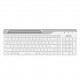 Безжична клавиатура A4tech Fstyler FBK25, Bluetooth, 2.4G, Стойка за телефон, Кирилизирана, Бял