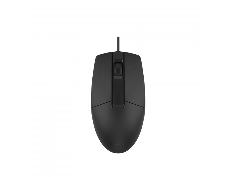 A4tech OP-330S Оптична мишка V-Track, безшумен клик, 1000 dpi,USB черна