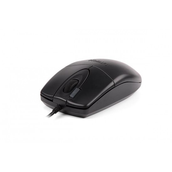 A4tech OP 620DS Оптична мишка, безшумен клик, USB черна