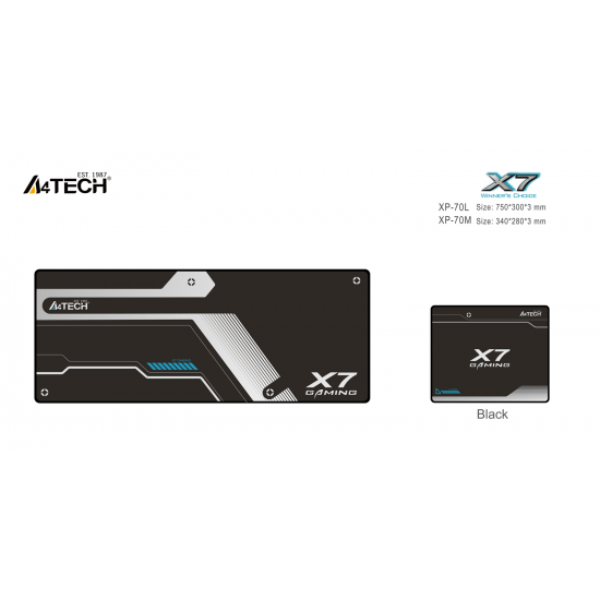 A4Tech X6 Геймърски пад за мишка XP-70L, размер, 750 x 300 x 3mm