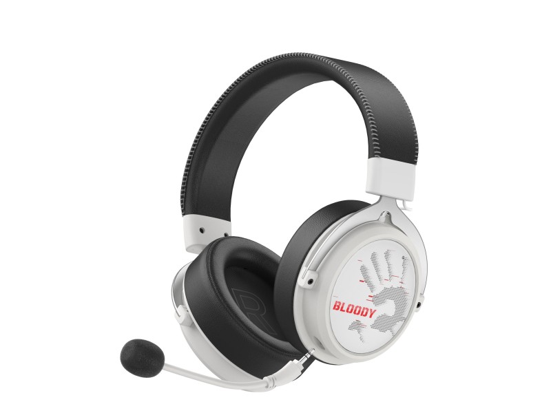 A4tech Bloody МR-590 Геймърски безжични слушалки с микрофон,Bluetooth 3.5мм жак, бял